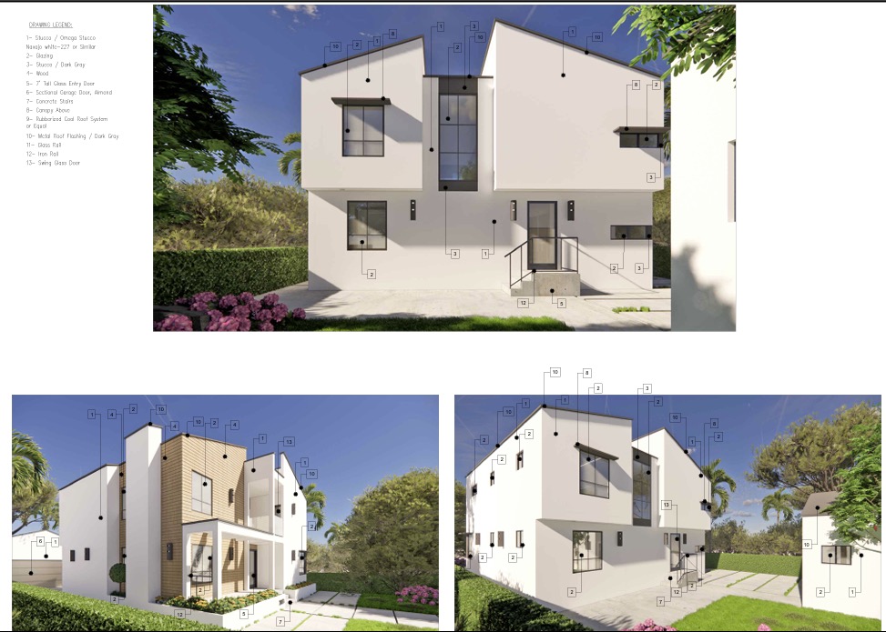 Exterior renderings
