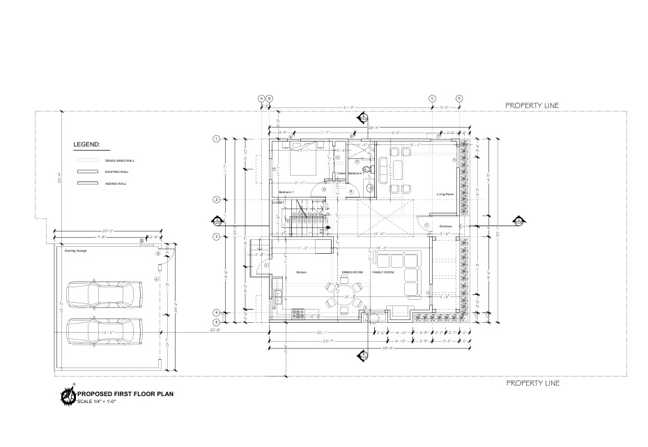 Proposed first floor plan